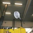 Mlžící ventilátor v prostoru zinkovny Mlžící ventilátor v prostoru zinkovny