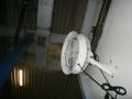 Mlhový ventilátor v prostoru zinkovny