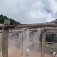Mlžení na akátové konstrukci v zábavním parku Mirakulum