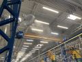 Ochlazování vzduchu ve výrobní hale - axiální ventilátory