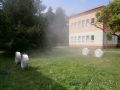 Ochlazovací zóna vytvořená umístěním 4 ventilátorů vždy po dvou naproti sobě