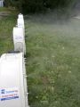 Ochlazovací zóna vytvořená umístěním 4 ventilátorů vedle sebe