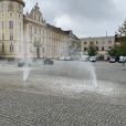 Mlžení ve vodní fontáně náměstí Hronov
