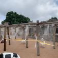 Mlžení na akátové konstrukci v zábavním parku Mirakulum